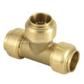 Brass quick connect push-fit fittings